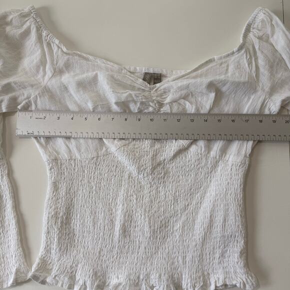 NWT ASOS Peasant Blouse White‎ Cottagecore Coquette Summer Top Women's Size 12 - Picture 7 of 10